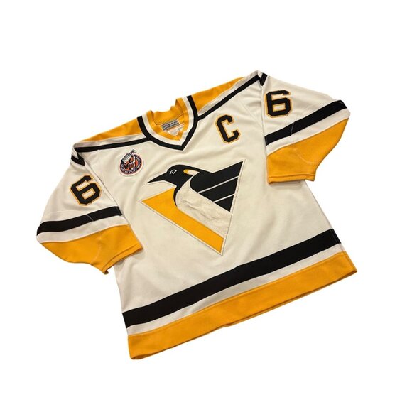 1992-1993 CCM Center Ice Pittsburgh Penguins Mario Lemieux #66 Jersey Men's 48 - Picture 3 of 10